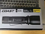 Coast TX11R 635 Lumen Rechargeable Long Range Tactical Led Flashlight With Spot. Fixed Price $61.80.