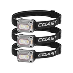 New Coast 1,000L Hybrid Rechargeable Dual Power Headlamp 3-PACK, CH1000R 1806407. Fixed Price $69.95.