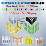 Solar Rechargeable Batteries / Aaa Battery 4 8 16 20 Lot Garden Lights. Fixed Price $19.99.