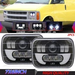 2PCS Fit Chevy Express 3500 1996-2017 7X6" Headlights Sealed Hi/low Beam Drl. Fixed Price $56.92.