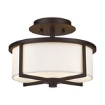 Wesley 2 Light Semi-flush Mount Modern Style 11 Inches Wide By 8. Fixed Price $225.96.
