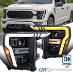 Fit 2021-2023 Ford F150 Black Projector Headlights Led Sequential Signal Lamps. Fixed Price $390.95.