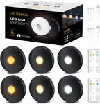 Rechargeable Puck Lights With Remote CONTROL,2000MAH High Capacity Battery Opera. Fixed Price $42.34.