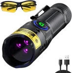 Uv Flashlight Black 365NM, Mini Powerful 3XLED (bluish). Fixed Price $30.47.