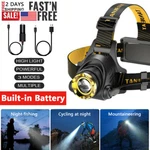 2025 Super Bright Led Headlamp Usb Rechargeable Yellow Strap Flashlight. Fixed Price $11.48.