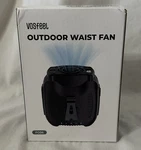 Outdoor Waist Fan, FG06 Vosfeel, Usb Rechargeable, Black. Fixed Price $22.00.