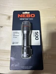 Nebo Newton 500 Battery Powered Portable Flashlight Size, Black. Fixed Price $15.99.
