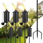 Snogswog Citronella Torches For Outside Set Of 6, 16 Oz Outdoor Black 6PCS. Fixed Price $78.38.