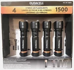Duracell Durabeam Ultra Hybrid Led Flashlights 1500 Lumens Set Of 4 Usb-c/aaa. Fixed Price $45.90.