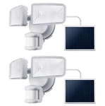 Home Zone Mesh Linkable Series Outdoor 2-PACK 2-HEAD Security Solar Flood Lights. Fixed Price $79.99.