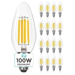 Luxrite Candle Led Bulb 800 Lumens Natural White 7W Dimmable E12 16-PACK. Fixed Price $142.99.