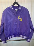 Nwt Men Los Angeles La Purple /gold Satin Cropped Style Jacket Size Medium. Fixed Price $16.10.
