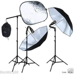 Studio Video Strobe Flash Lighting Stand Boom Umbrella Kit. Fixed Price $79.20.