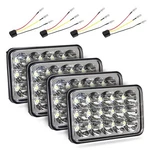 4X6 Led Headlights W/H4 Socket, Dot Approved Peterbilt Rectangular.... Fixed Price $88.42.