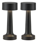 Pusu Cordless Led Black Small Lamps Set Of 2, Portable Rechargeable 400.... Fixed Price $65.04.