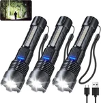 Rechargeable Tactical Flashlight Set Ultra Bright Led (3 Pack). Fixed Price $59.99.
