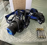 T6 Led Adjustable Headlamp Strap & Battery Compartment - Blue/black. Fixed Price $10.99.