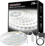 Dalattin White Led Strip Lights, 20FT Dimmable Super Bright 24V Tape 6. Fixed Price $16.99.