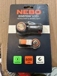 Nebo Einstein 600 Lumen Led Gray Rechargeable Headlamp And Flashlight New. Fixed Price $34.00.