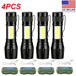 4 Pack Tactical Led Flashlight Usb Rechargeable 3MODES Zoomable Lamp Torch. Fixed Price $12.99.