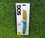 Sog Diverge Xr Folding Knife 3" Sheepsfoot Straight Edge Blue/gold 12-02-02-43. Fixed Price $47.99.