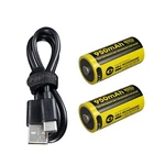 Nitecore NL169R 950MAH Usb-c Rechargeable 16340 Battery X 2 + Cable. Fixed Price $23.90.
