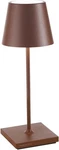 Zafferano - LD0320R4 Poldina Pro Mini Rechargeable Cordless Table Lamp, Rust. Fixed Price $175.00.