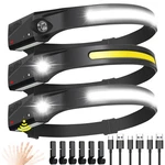 Best Flashlight, 3 Pack Rechargeable Led Headlamps Wide Beam. Fixed Price $44.86.