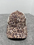 Women's Leopard Print Strapback Mesh Trucker Ponytail Running Hat Cap Cc Cougar. Fixed Price $18.50.