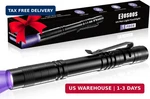 Cosoos Uv Black Flashlight, 395NM Mini Pen With Clip, Waterproof Ult. Fixed Price $12.10.