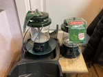 Lot Of 2 Coleman Propane Lanterns No 5155 W/1 Hard Carrying Case & Mantles. Fixed Price $59.00.