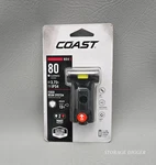Coast HX4 80 Lumen Dual Color White & Red Magnetic Led Clip Utility Light Black. Fixed Price $15.99.