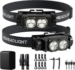 Headlamp Rechargeable 2PCS,4500L Super Bright Light Led. Fixed Price $30.45.