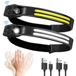 Rechargeable 230 Wide Beam Headlamp, Waterproof Motion Sensor Led. Fixed Price $12.99.