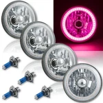 5-3/4" Smd Pink Led Angel Eye Halogen Crystal Clear Headlight Set Of. Fixed Price $305.96.
