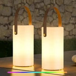 Uuffoo Solar Table Lamp Outdoor Lantern 2 In 1 Rechargeable Battery Black. Fixed Price $96.64.