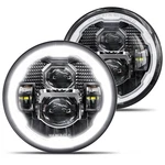 7 Inch Led Headlights Halo Drl H6024 Jeep Wrangler Jk Compatible Hwstar Pair. Fixed Price $209.99.
