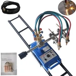 110V CG1-100C Semi-automatic Double Torch Flame Gas Cutting Machine Track Burner. Fixed Price $557.42.