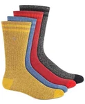 Sun + Stone Men's 4-PAIR Double Stripe Crew Socks, Multicolor Variety, Shoe 7-12. Fixed Price $8.99.