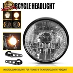7"INCH Motorcycle Led Turn Headlight W/black Housing Bucket Universal. Fixed Price $25.64.