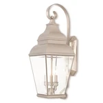 Livex Exeter Light Outdoor Wall Lantern, Nickel/clear Beveled Glass 2593-91. Fixed Price $1149.96.