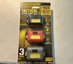 Zerodark Tactical Headlamp Set 3 Pack 40X Brighter Light Mode Low High Strobe. Fixed Price $14.00.