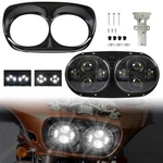 Veisutor Dual Led For Road Glide 04-13, Headlamp Front. Fixed Price $171.06.