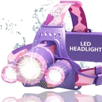 Lampara De Cabeza Danforce 1080 Lumenes Recargable Color Rosado. Fixed Price $66.29.
