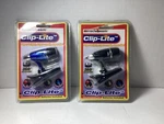 2 Clip-lite Miraclebeam 360 Degree Rotation Black Blue Batteries Included #0397. Fixed Price $14.99.