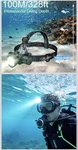 Led Headlamp IP68 Waterproof Diving Light 100M Adjustable Fast Charging Aluminum. Fixed Price $27.99.