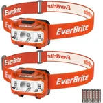 Everbrite 2 Pack Headlamp Battery Powered Memory Function Light With 5 Modes. Fixed Price $13.79.