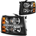 Pair Led Drl Headlights Compatible With 07-13 Chevy Silverado 1500 07-14. Fixed Price $204.99.