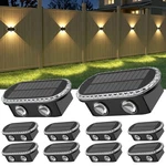 Ellasay Solar Fence Lights Outdoor: Waterproof IP65 With Dual Led Up Down Wal.... Fixed Price $101.86.