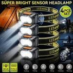 4PCS Portable Headlight,led Headlamp,hands-free Flashlight. Fixed Price $14.60.